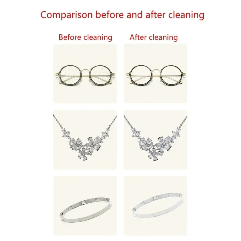 50/120ml Ultrasonic Cleaner Solution for Jewelry Lenses Rings and Metal Accessories Specially for Ultrasonic Cleaning Machines
