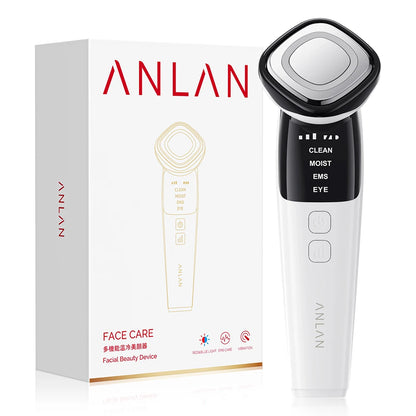 ANLAN EMS Facial Massager Face Lifting LED Photon Deep Cleaning Skin Wrinkle Removing Heat Vibration Skincare Beauty Device