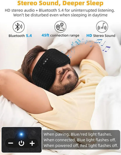 Smart Bluetooth 3D Sleep Mask with Headphones
